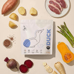 Karma sucha dla psa Kaczka 70% - widok z góry opakowania 2 kg
