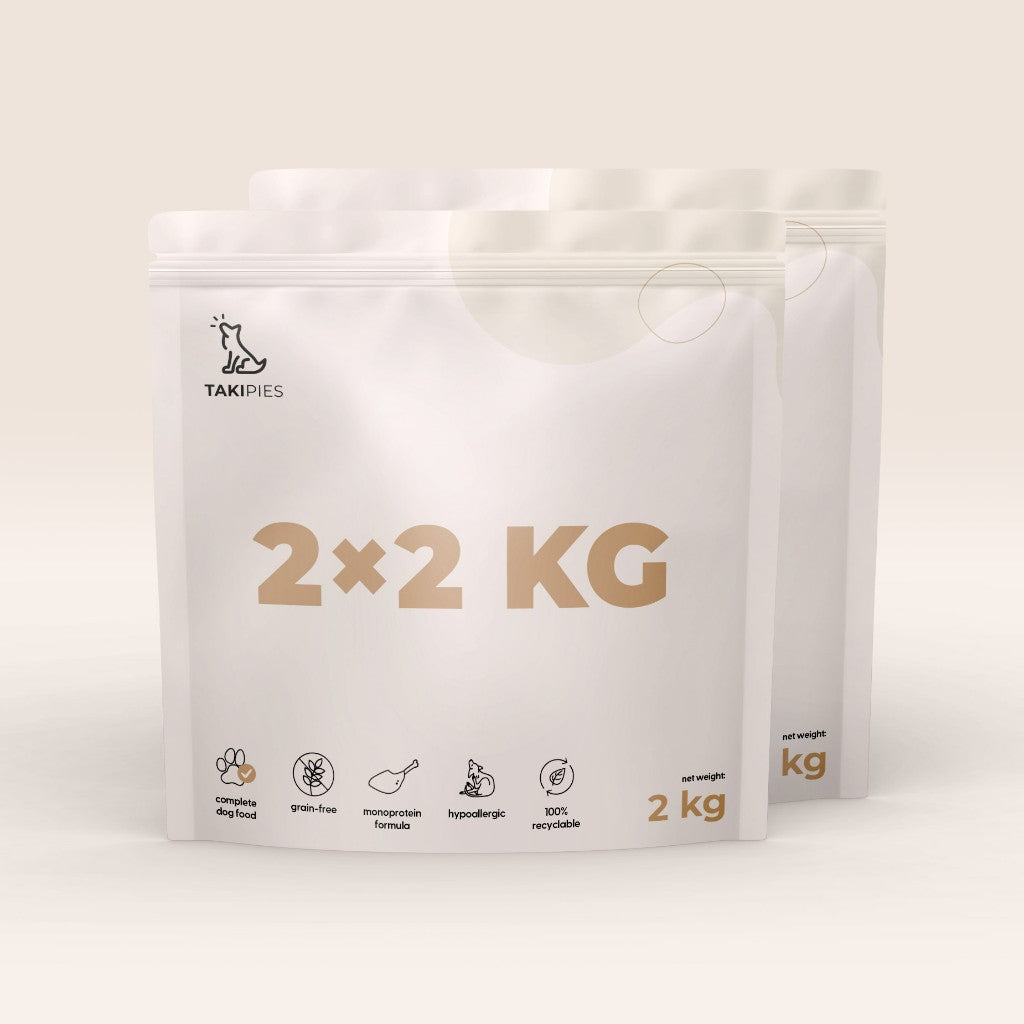 Zestaw 2×2 kg karmy suchej TAKIPIES